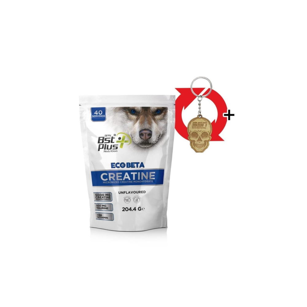 Eco Tactical Micronized Creatine Monohydrate 204.4 gr (AROMASIZ)