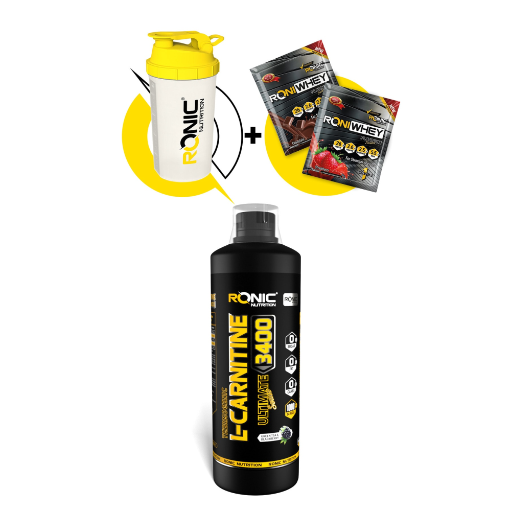 L-Carnitine 3400 Ultimate Thermogenic 1000 ml Böğürtlen Aromalı Yağ Yakıcı+Shaker