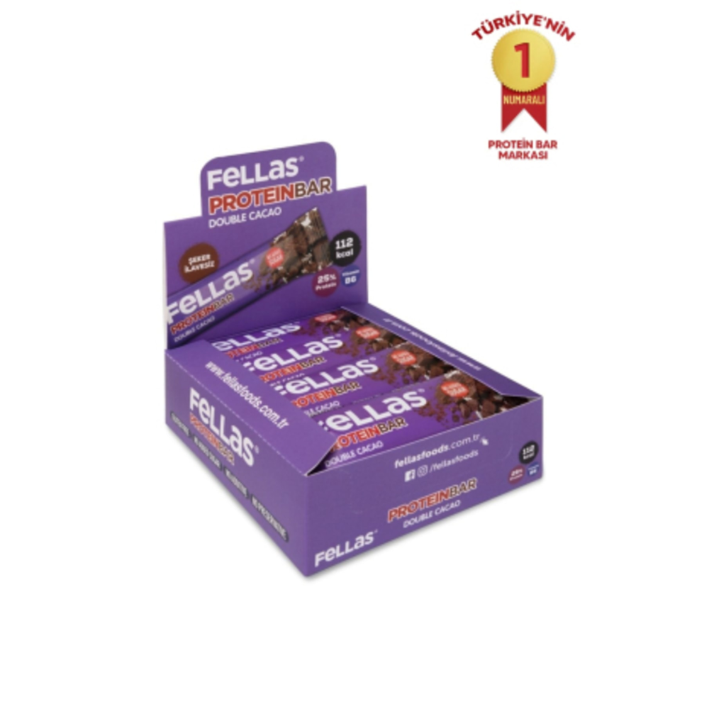 Protein Bar - Duble Kakaolu 32 gr x 12 Adet