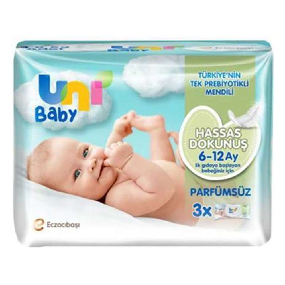 Uni Baby Islak Havlu Hassas Dokunuş 3x52 Adet