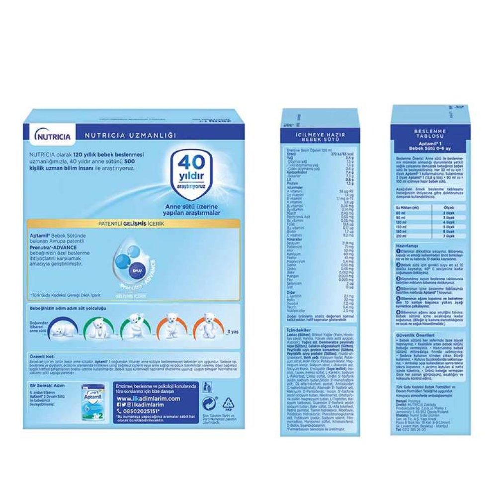 Aptamil 1 Bebek Devam Sütü 250 G