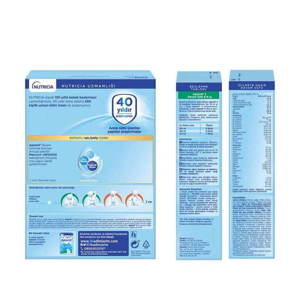 Aptamil 2 Bebek Devam Sütü 250 G