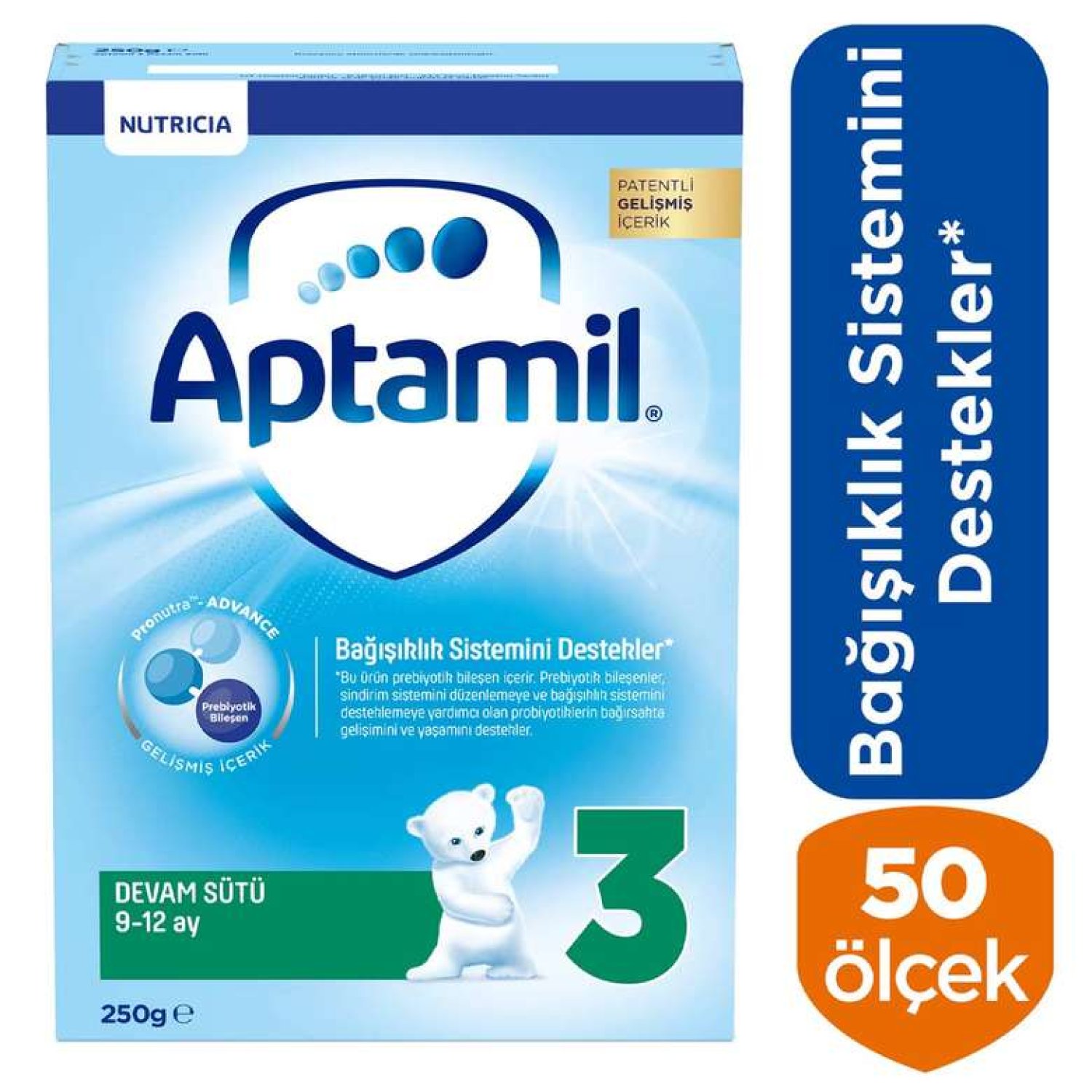 Aptamil 3 Bebek Devam Sütü 250 G