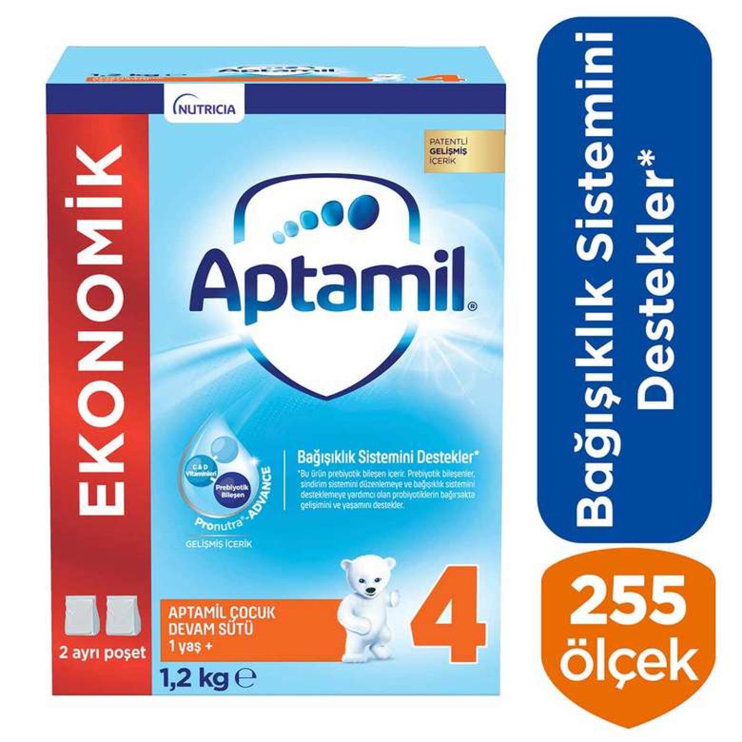 Aptamil 4 Bebek Maması Biberon 1200 g