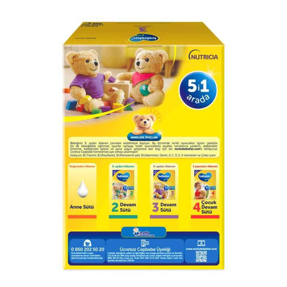 Bebelac Bebek Maması Biberon 3 400 G