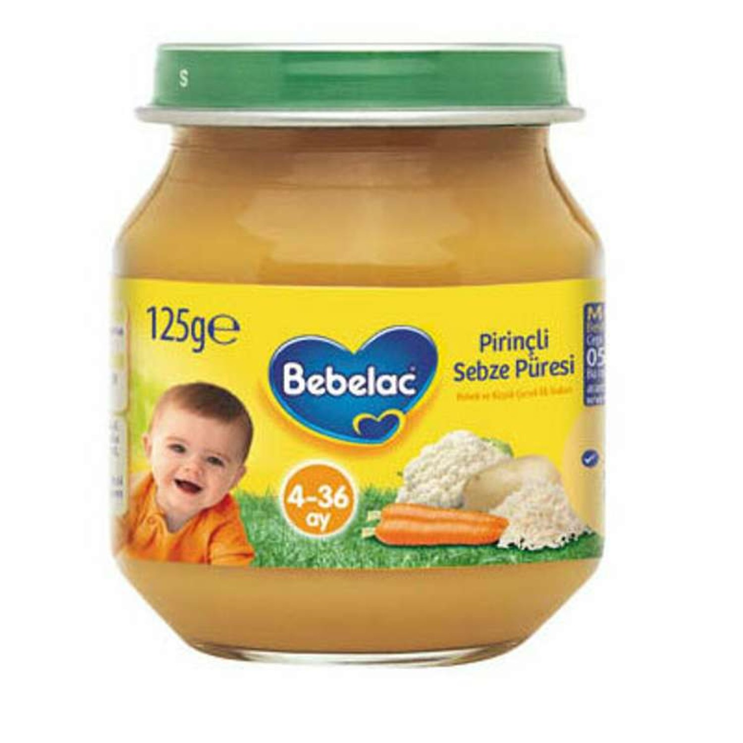 Bebelac Pirinçli Sebze Püresi Kavanoz Maması 125 G