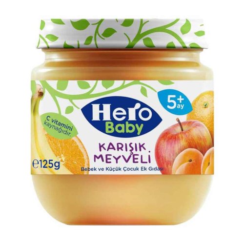 Hero Baby Karışık Meyveli Bebek Maması +5 Ay 125 Gr