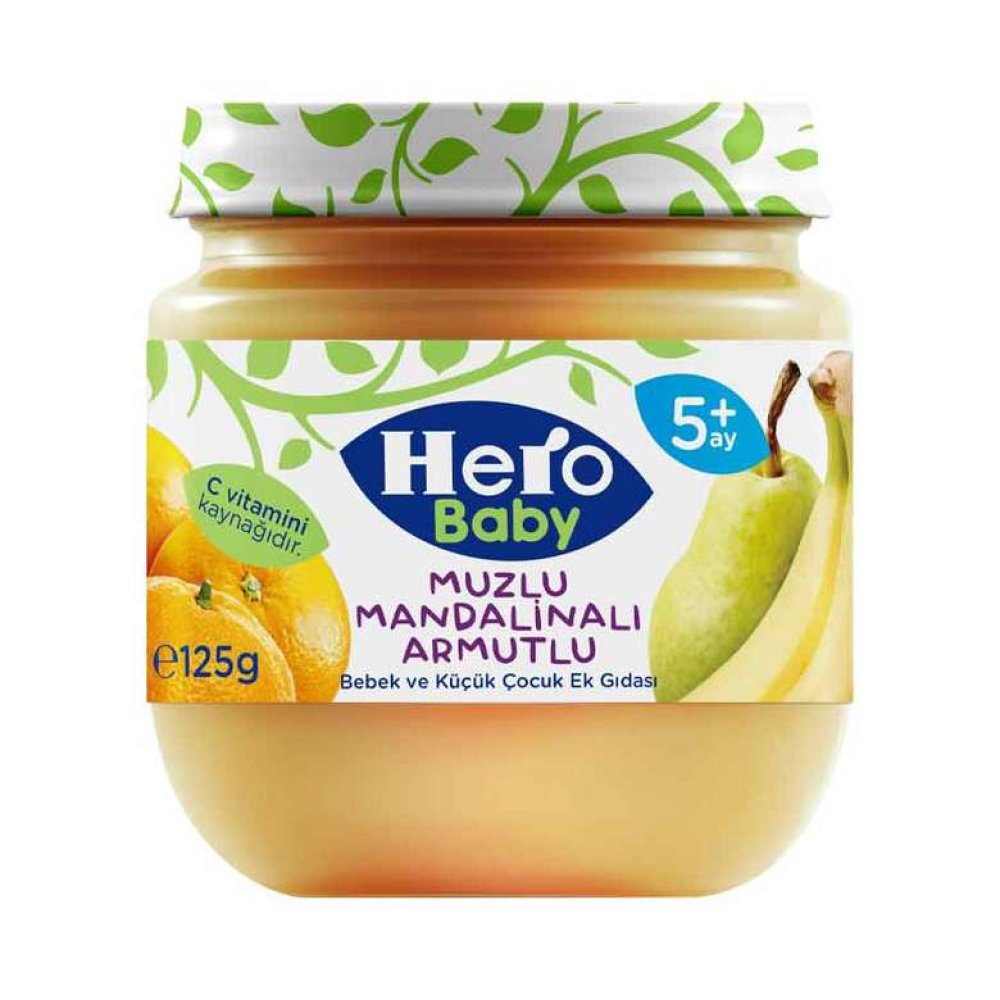 Hero Baby Muzlu Mandalinalı Armutlu Bebek Maması +6 Ay