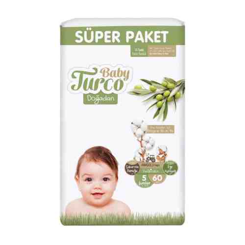 Baby Turco Doğadan Bebek Bezi Junior No:5 60 Adet