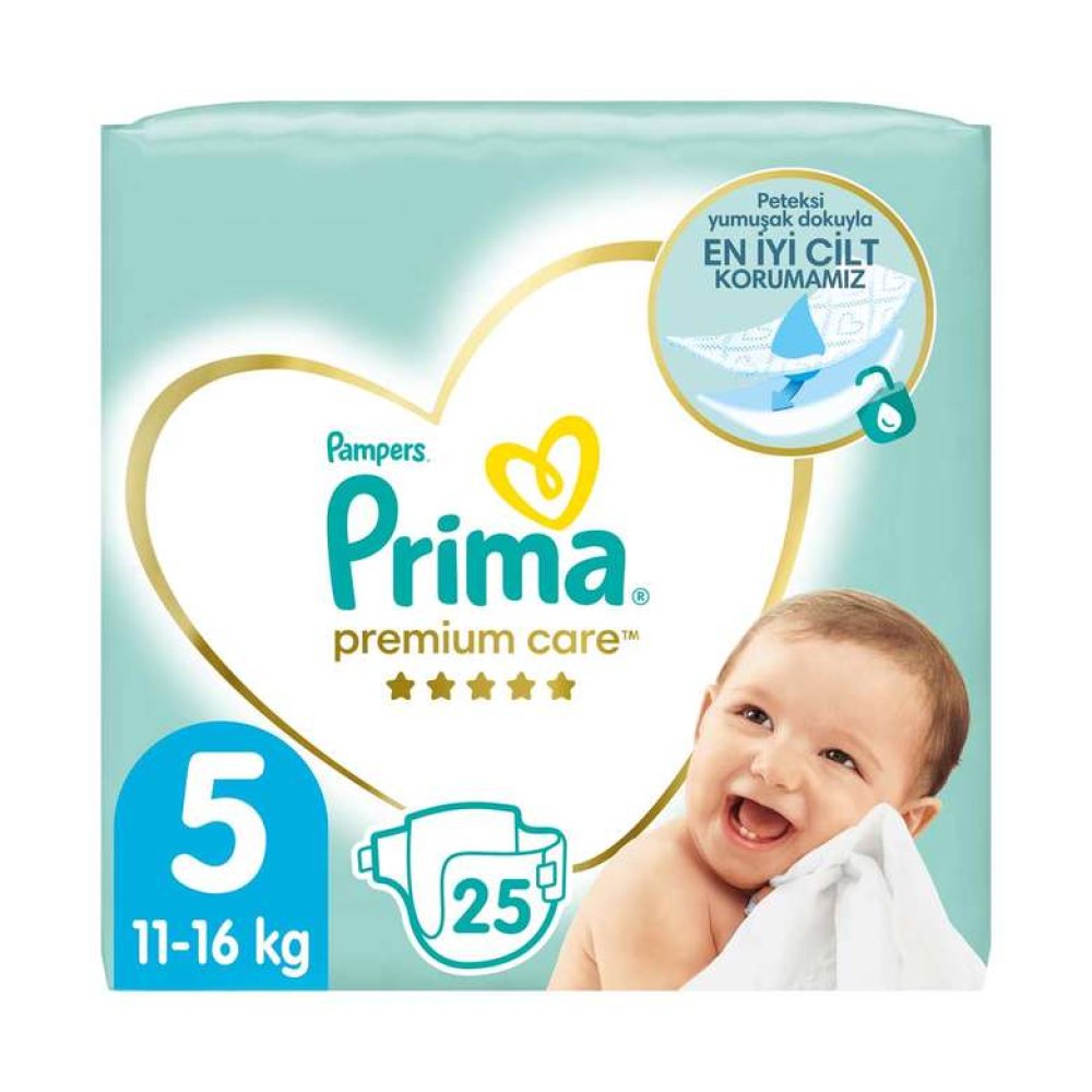 Prima Premium Care Bebek Bezi No:5 Junior 25 Adet  Ekonomik Paket