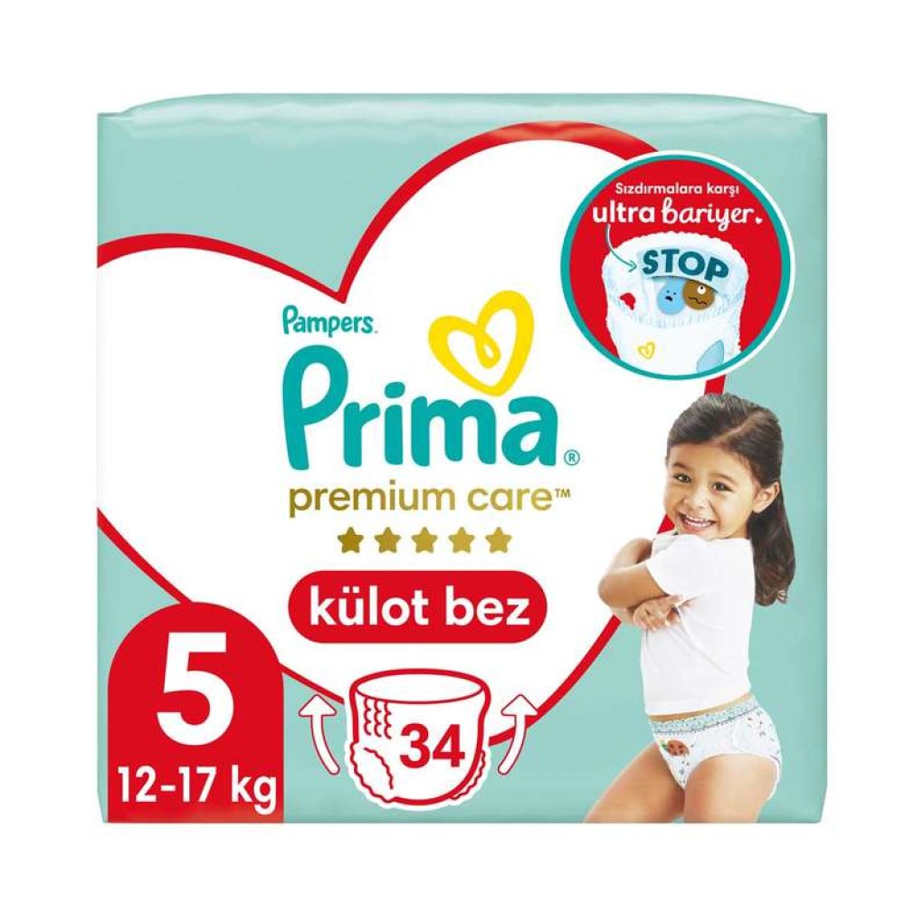 Prima Premium Care Bebek Bezi No:5 Junior 34 Adet İkiz Paket