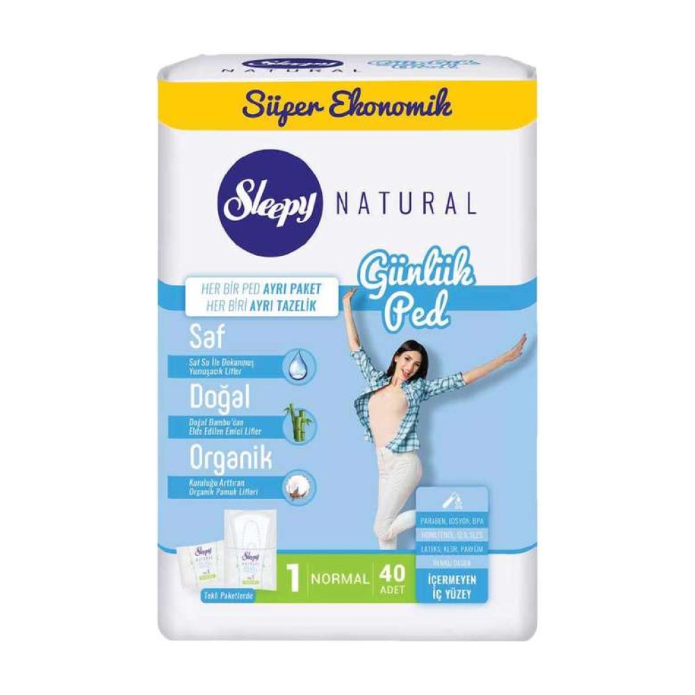 Sleepy Hijyenik Ped Günlük 40'lı