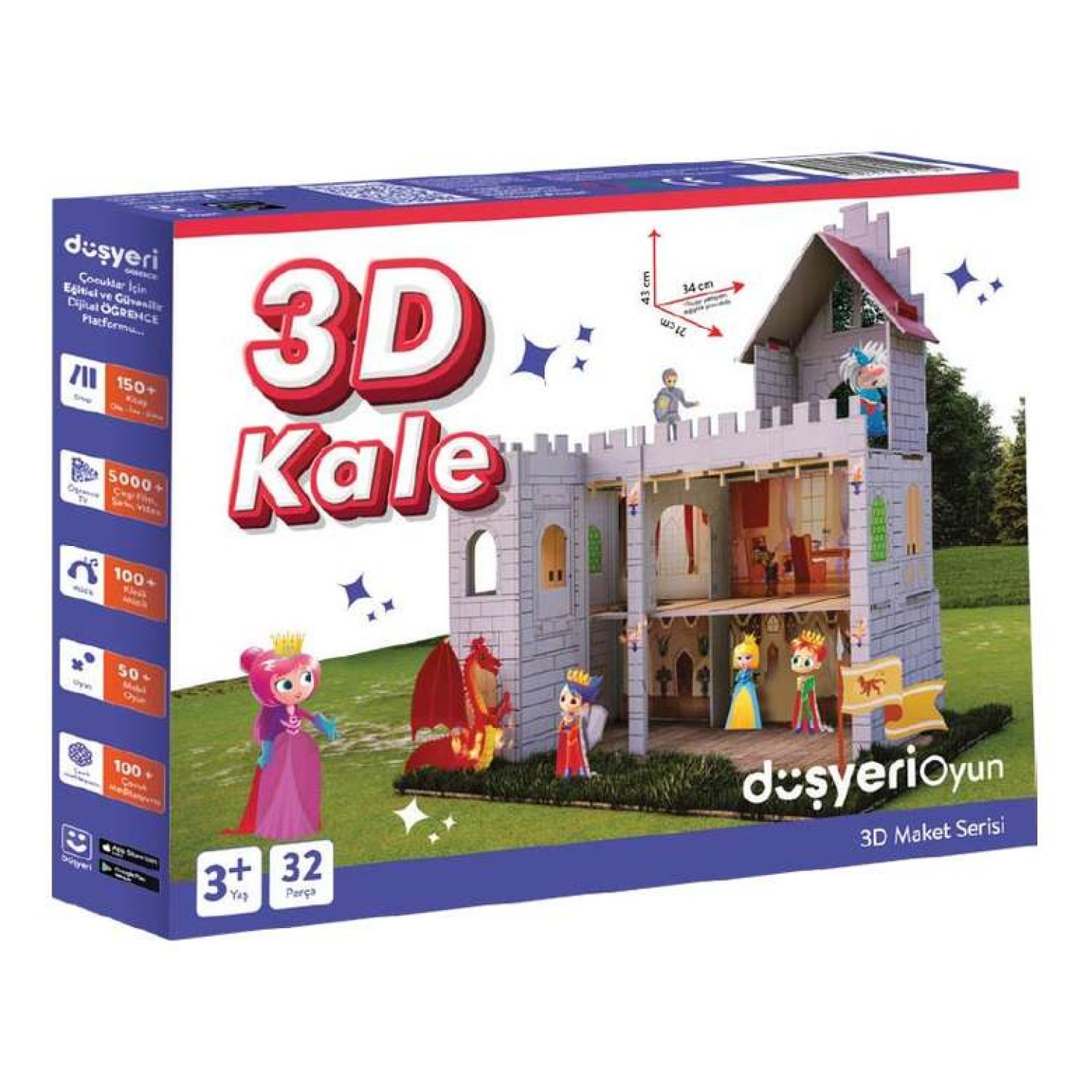3 Boyutlu Maket Kale/ev - 3d Kale