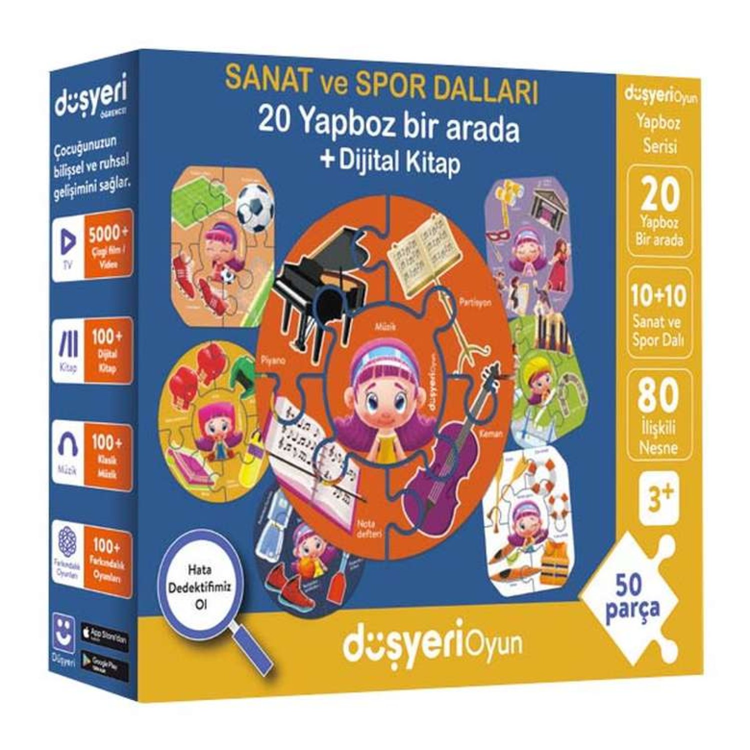 Eşleştirme Yapbozu 50 Parça Sanat Ve Sporlar