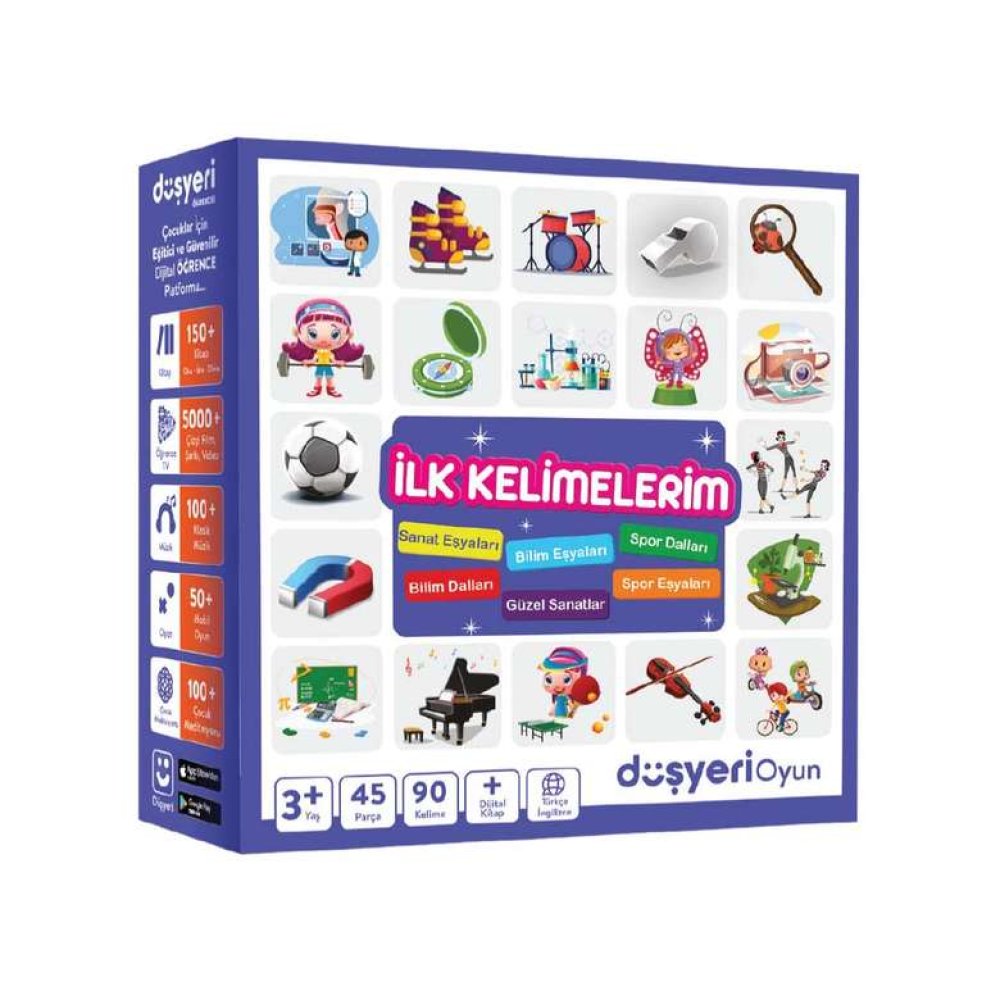 İlk Kelimelerim Kutu Oyunu Sanat Eşyalar