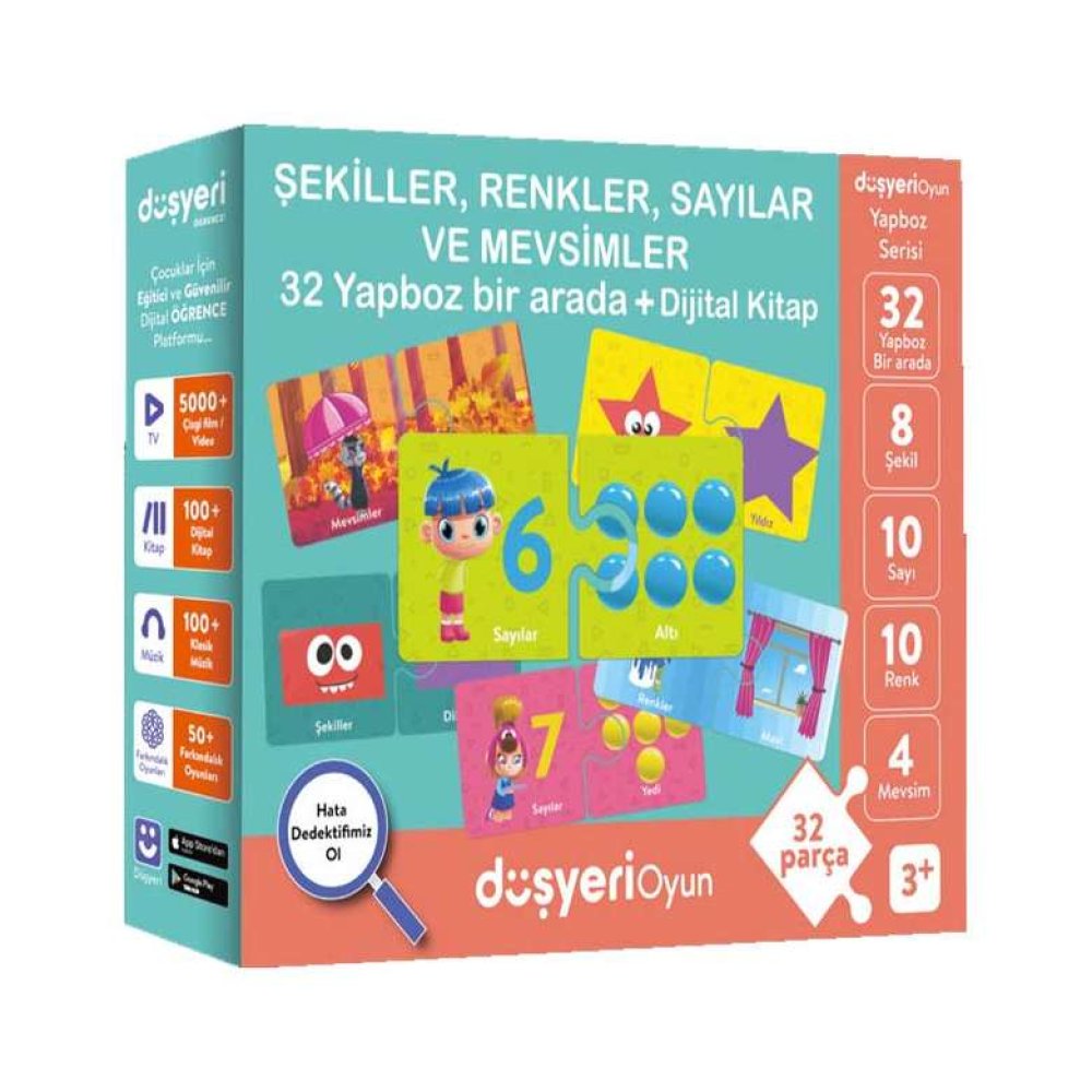 Stem A 32 Parça Yapboz - Turkuaz