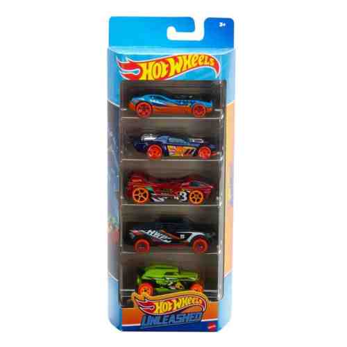 Hot Wheels Beşli Araba Seti Turuncu Sarı