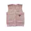 Bebek Örme Yelek Pembe