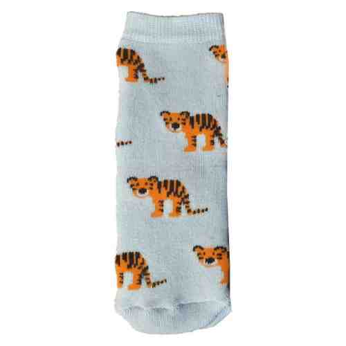 Silk & Blue Bebek Havlu Çorap 2'li Gri-Turkuaz