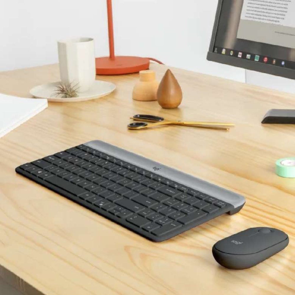 Logitech Sessiz Kablosuz Klavye&Mouse Seti Siyah