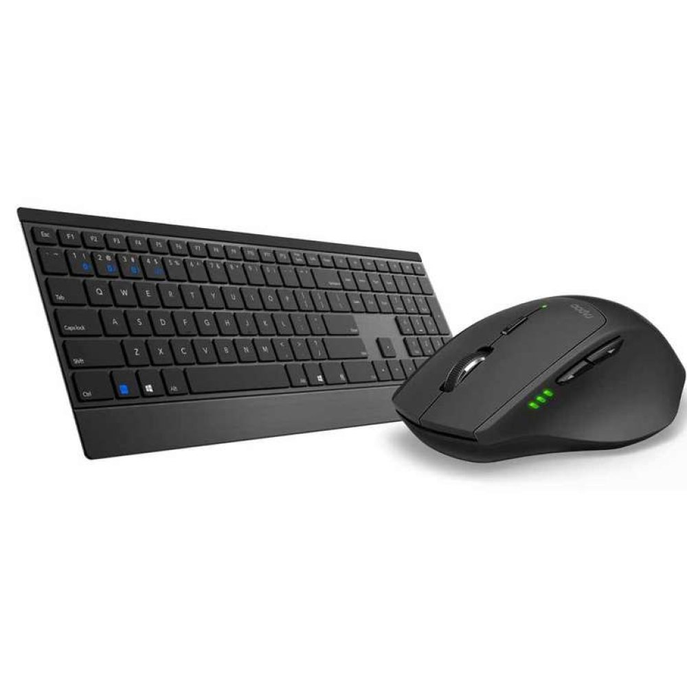 Rapoo 18896 KMS WRL-9500M Çok Modlu Ultra Slim Klavye Mouse Seti