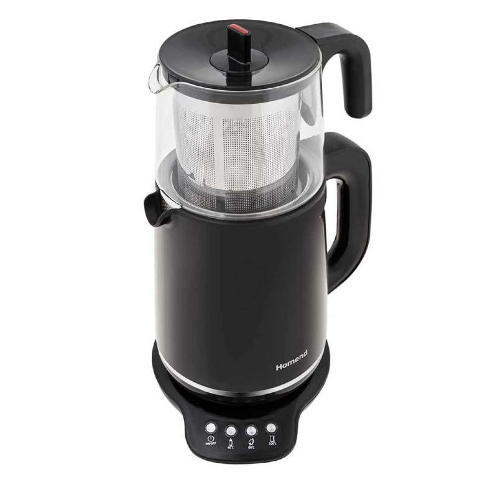 Homend Royaltea 1726 Siyah Konuşan Çay Makinesi