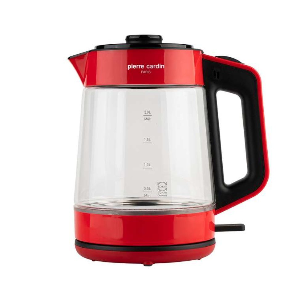 Pierre Cardin Cam Çay Makinesi Kırmızı