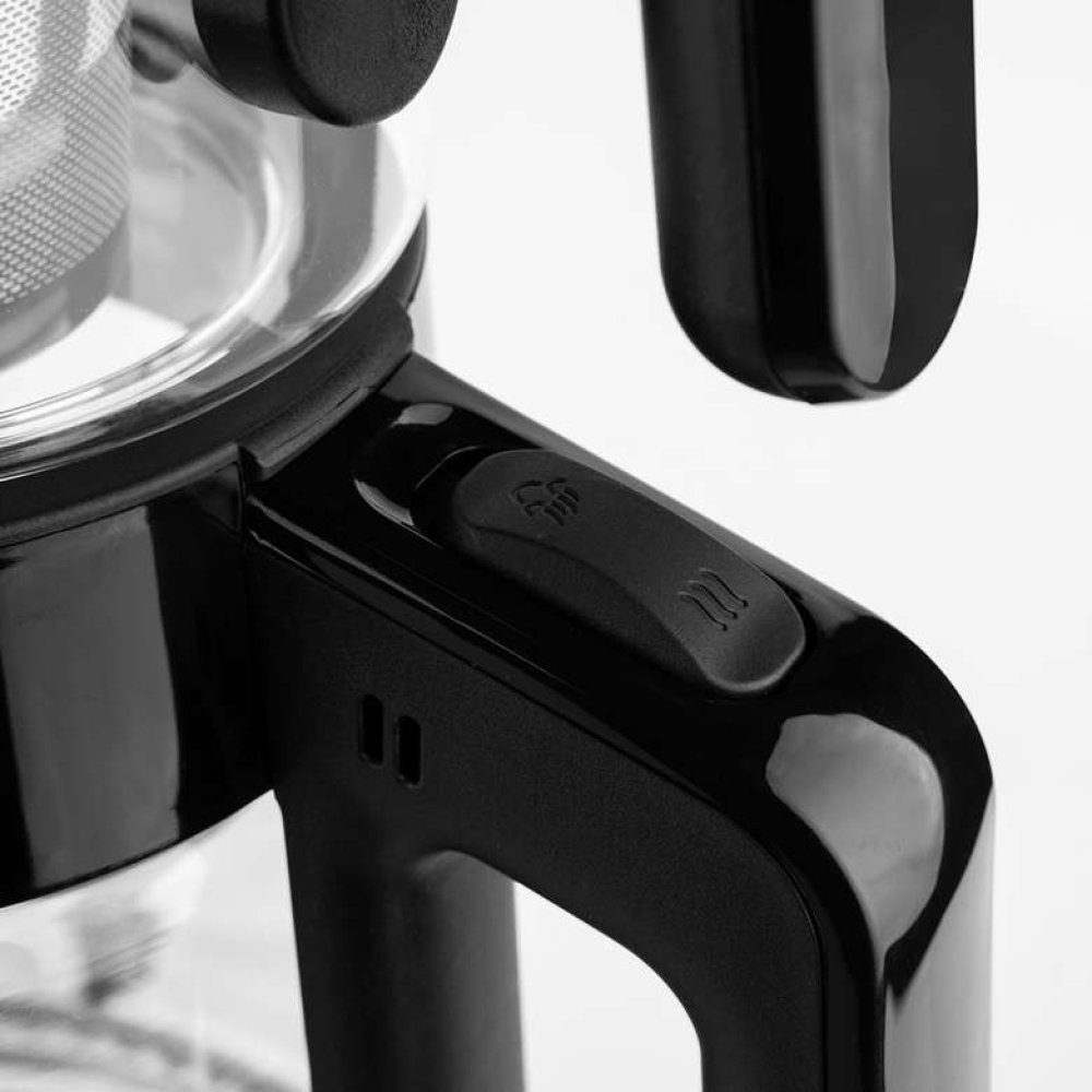 Pierre Cardin Cam Çay Makinesi Siyah