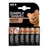 Duracell Simply AA Kalem Pil 6'lı