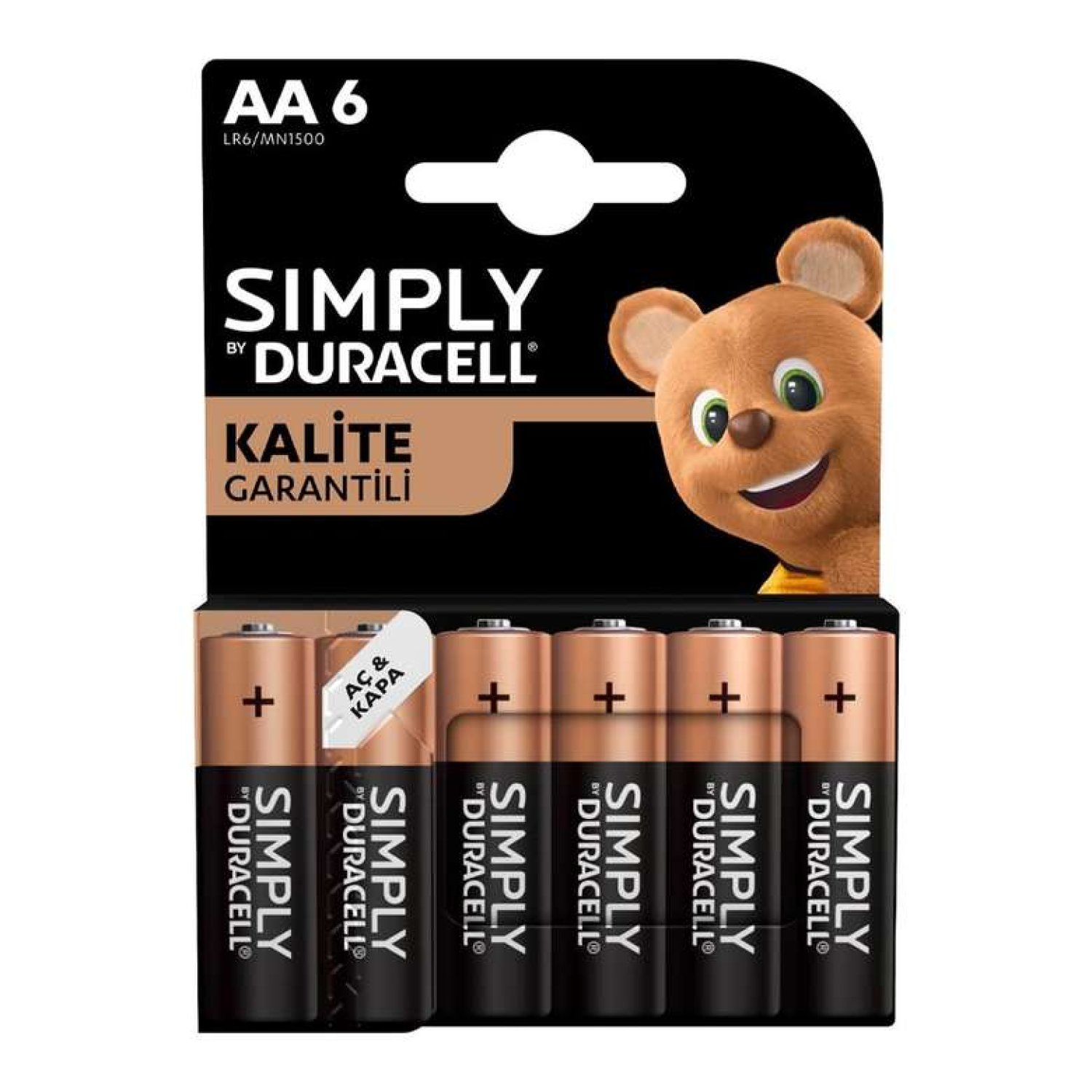 Duracell Simply AA Kalem Pil 6'lı