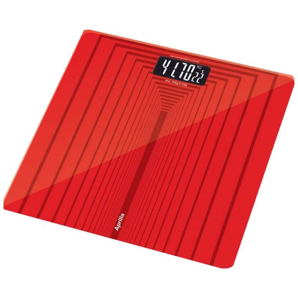 Aprilla ABS-1026 Dijital Banyo Baskülü Kırmızı