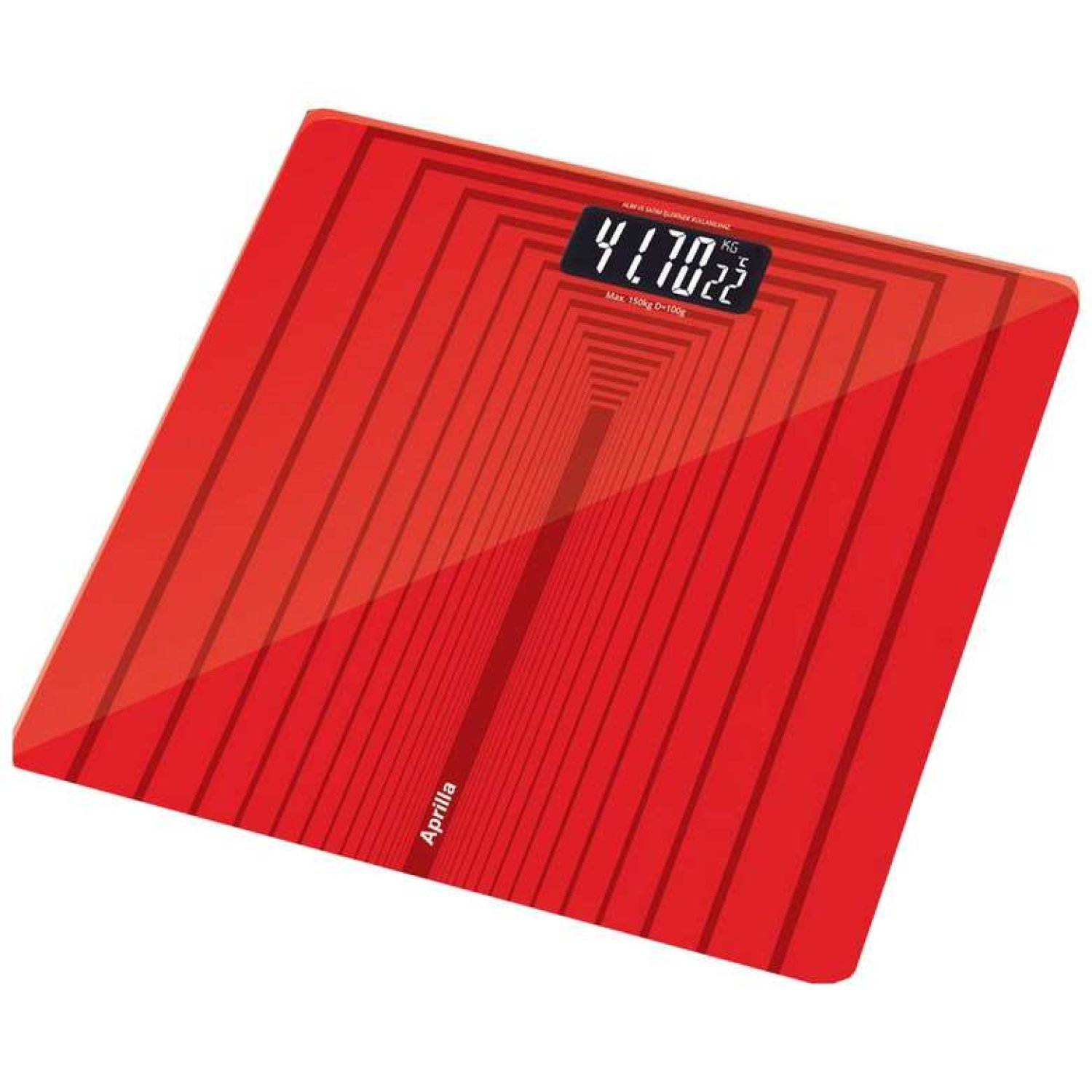 Aprilla ABS-1026 Dijital Banyo Baskülü Kırmızı