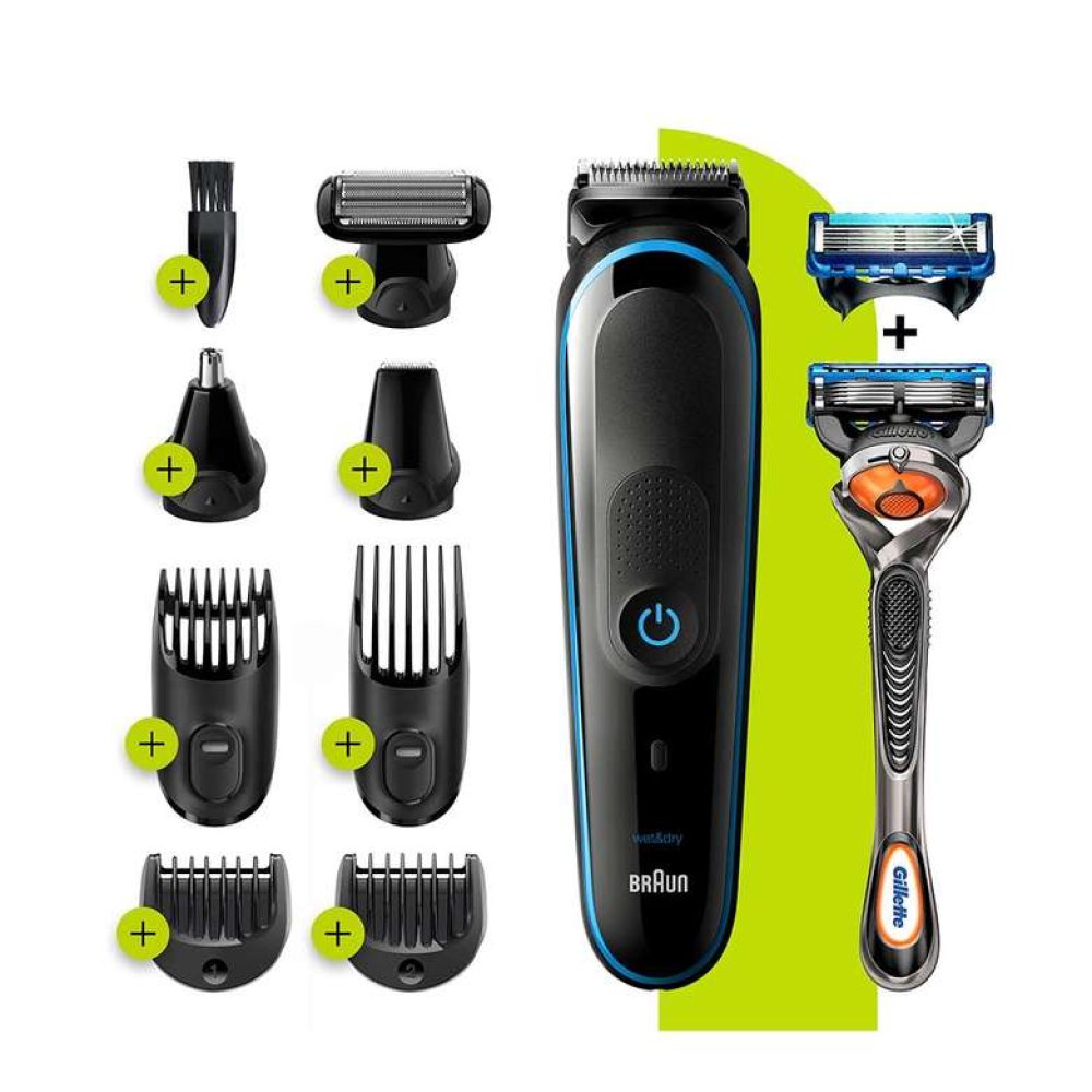 Braun MGK 5280 Şarjlı Erkek Bakım Kiti 9in1 + Gillette Fusion ProGlide