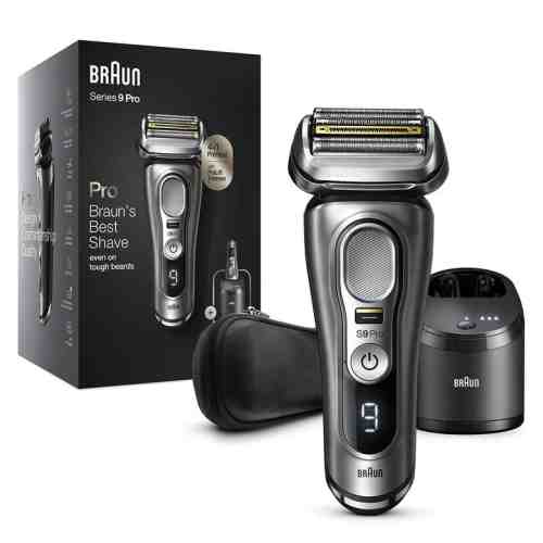 Braun Series 9 Pro 9465CC Tıraş Makinesi, Islak&Kuru Kullanım + Clean&Charge + Deri Seyahat Kılıfı