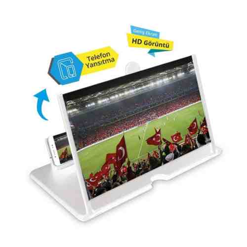 Piranha Telefon Ekran Büyütücü Beyaz