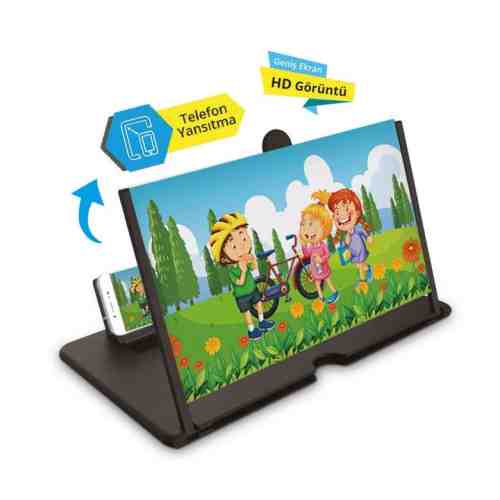 Piranha Telefon Ekran Büyütücü Siyah