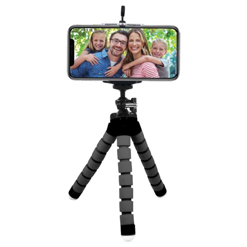Piranha Tripod Telefon Tutucu Siyah