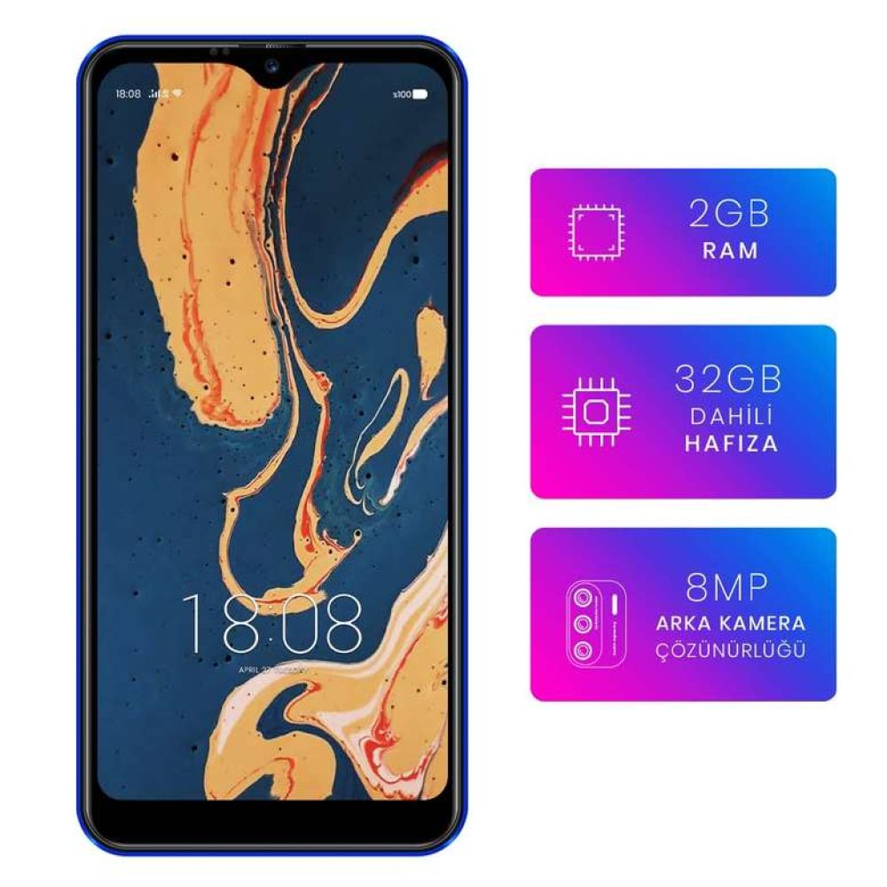 Reeder P13 Blue 2022 Cep Telefonu Mavi