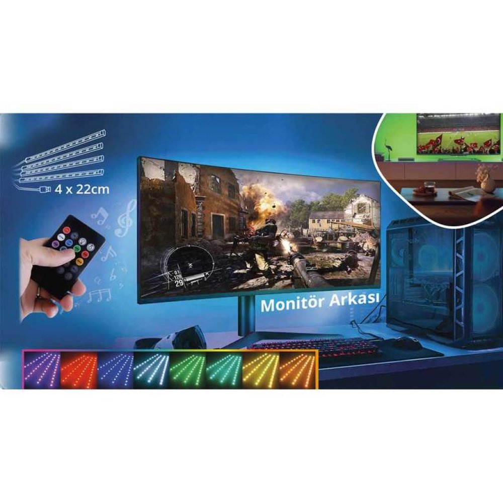 Piranha Sese Duyarlı Ambiyans Aydınlatma