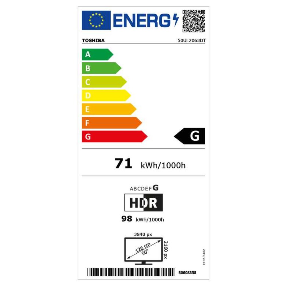 Toshiba 50UL2063DT 50” Ultra HD Smart TV