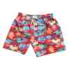 Dijital Baskılı Çocuk Deniz Şortu Kırmızı Mavi