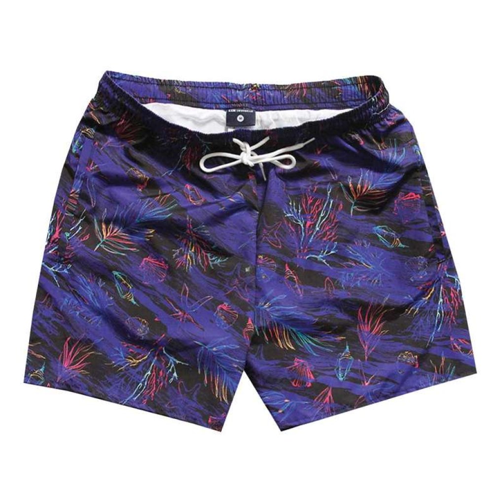 Dijital Baskılı Erkek Deniz Şortu Lacivert Siyah