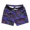 Dijital Baskılı Erkek Deniz Şortu Lacivert Siyah