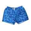 Dijital Baskılı Erkek Deniz Şortu Mavi Siyah