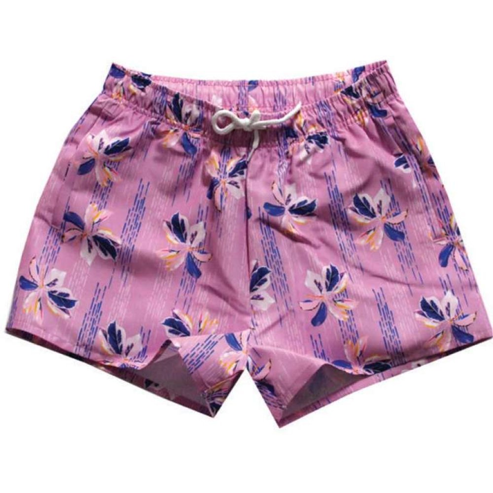 Kadın Deniz Şortu Lila Lacivert