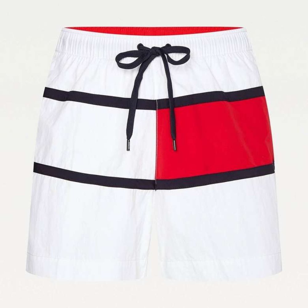 Tommy Hilfiger UM0UM02055-YBR Erkek Mayo Beyaz