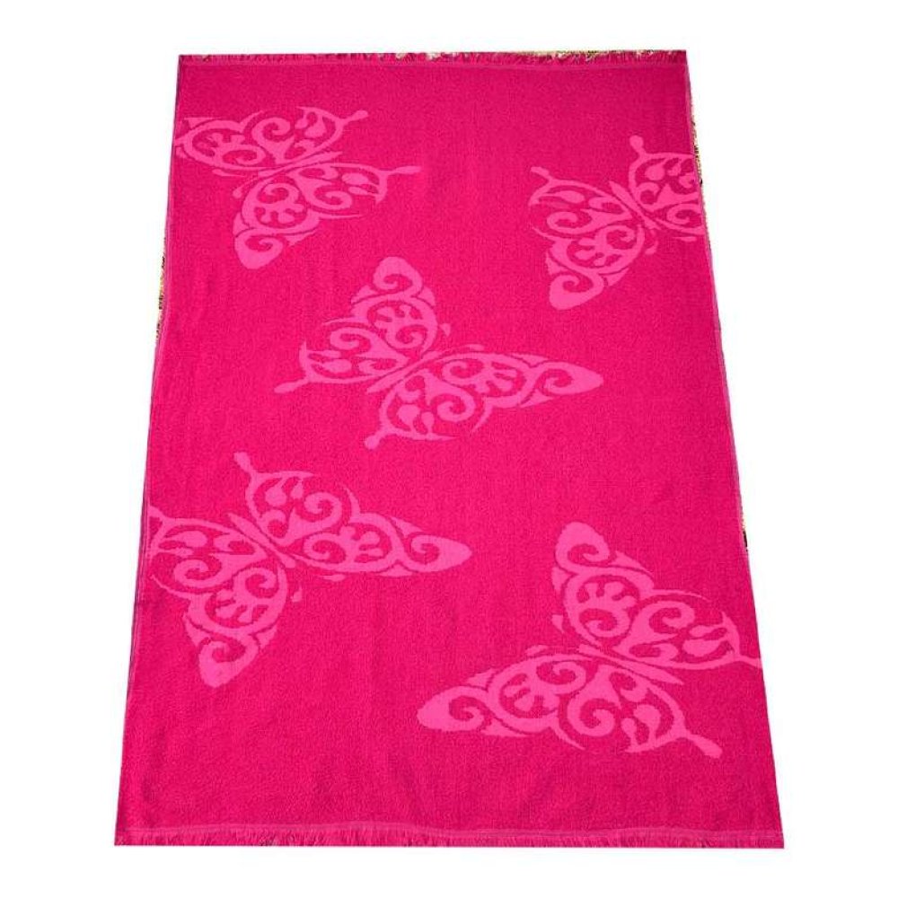 Plaj Havlusu 70x150 Cm Jakarlı Vr, Pembe