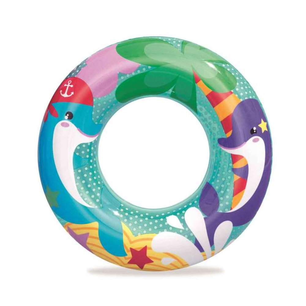 Bestway Baskılı Can Simidi 51 Cm Mavi Yeşil