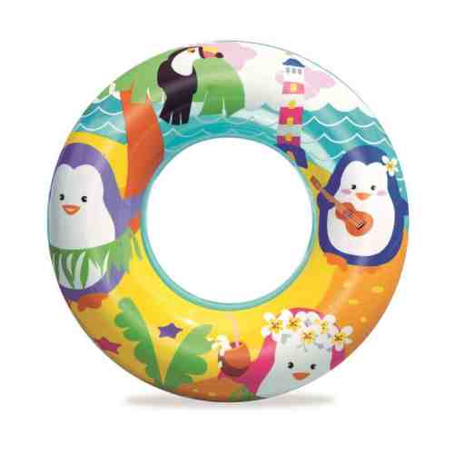 Bestway Baskılı Can Simidi 51 Cm Sarı Mavi