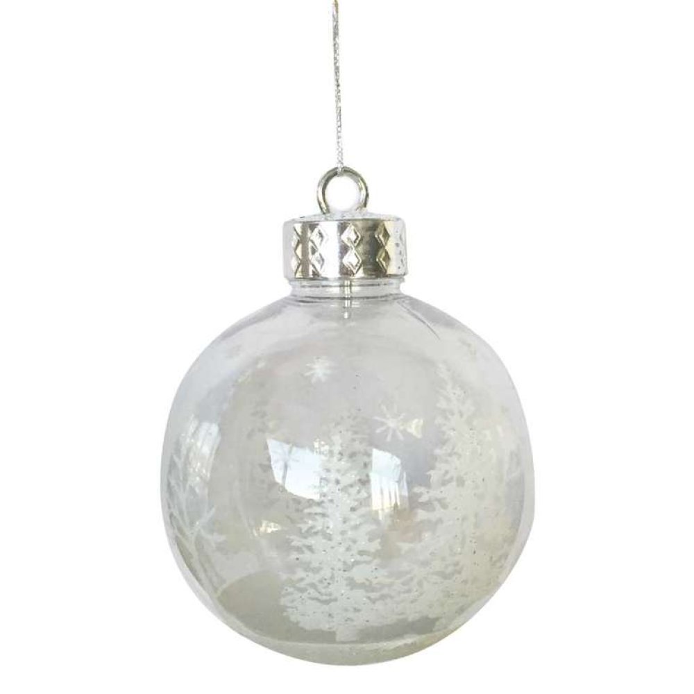 Yılbaşı Topu Orman Konseptli 8 Cm